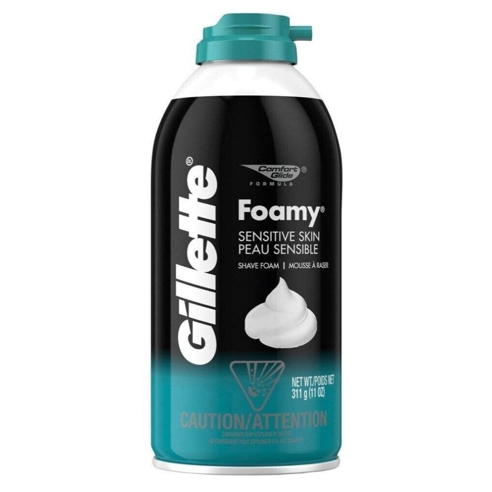 Gillette Sensitive Skin Foamy Shave Cream Original Formula, 11oz